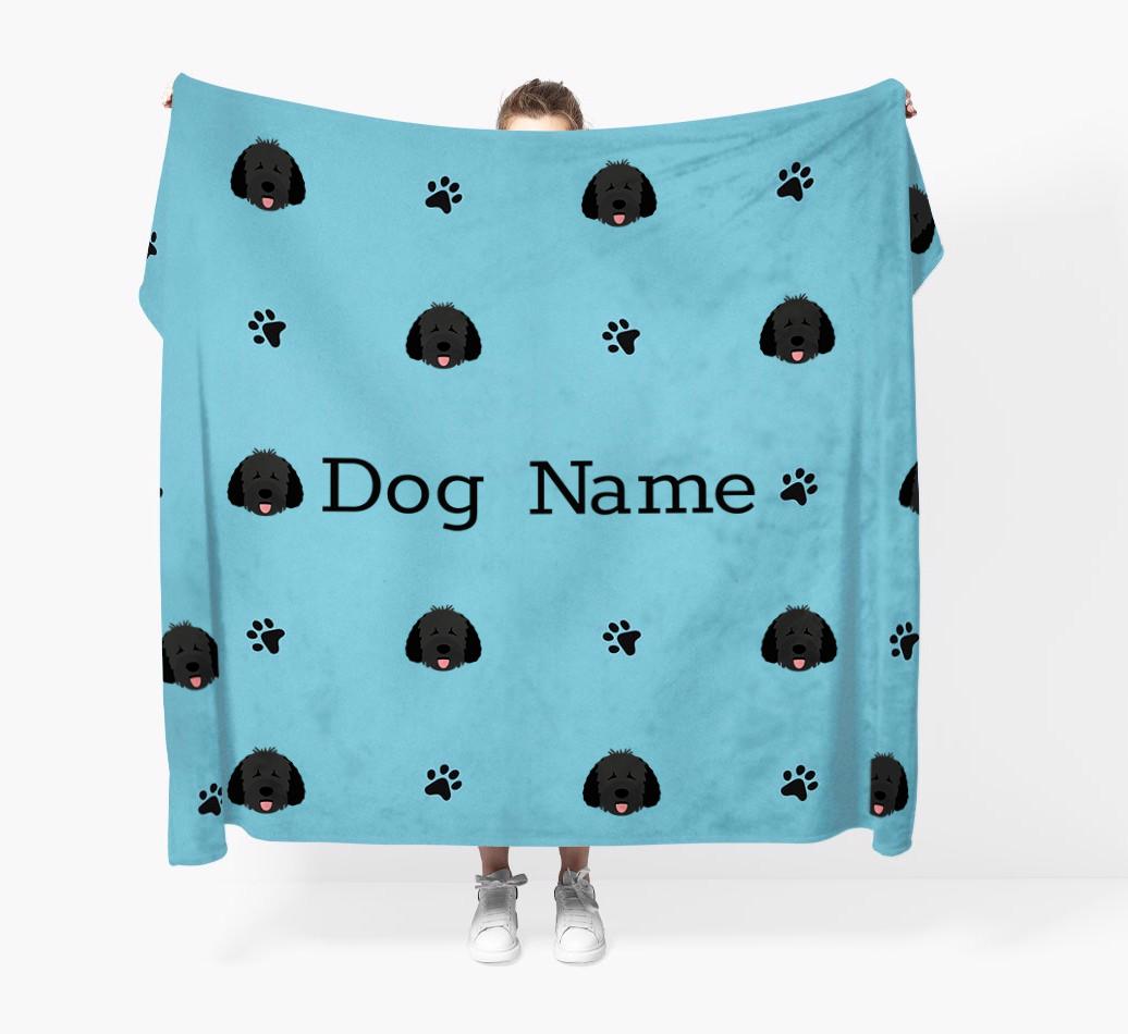 'Paw Pattern' - Personalized {breedFullName} Blanket