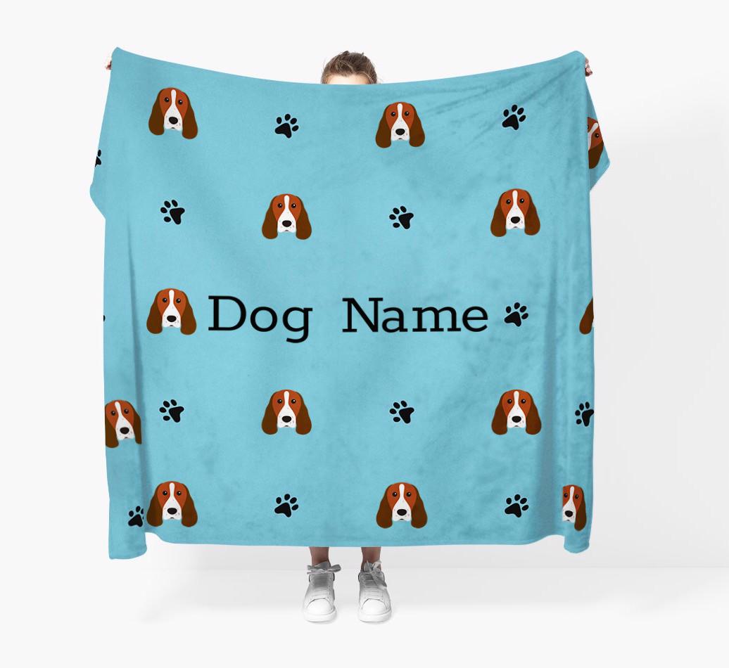 'Paw Pattern' - Personalized {breedFullName} Blanket