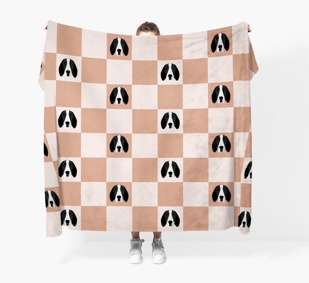 'Checkerboard' - Personalised {breedFullName} Blanket