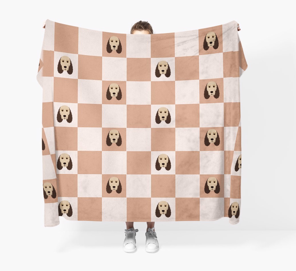 'Checkerboard' - Personalised {breedFullName} Blanket