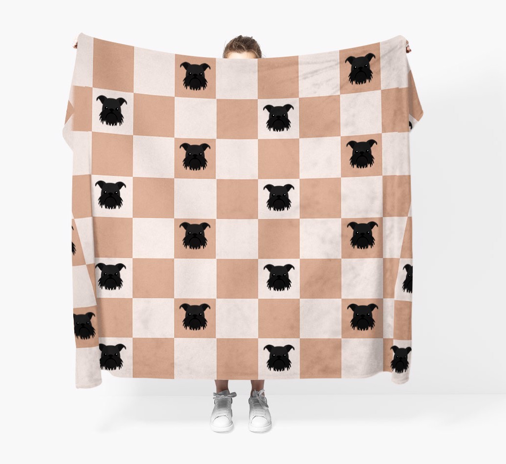 'Checkerboard' - Personalised {breedFullName} Blanket