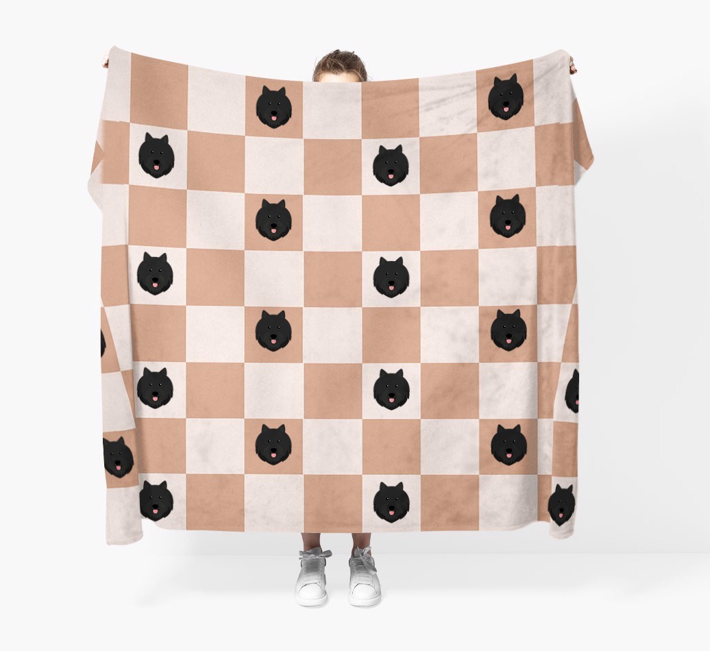 'Checkerboard' - Personalised {breedFullName} Blanket