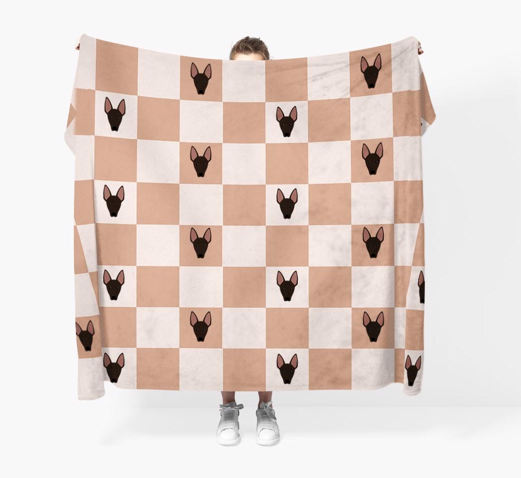 'Checkerboard' - Personalized {breedFullName} Blanket