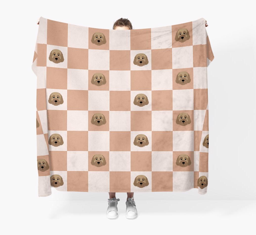 'Checkerboard' - Personalised {breedFullName} Blanket