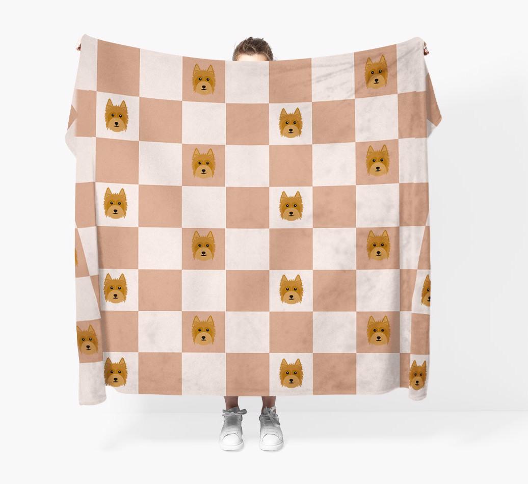 'Checkerboard' - Personalized {breedFullName} Blanket