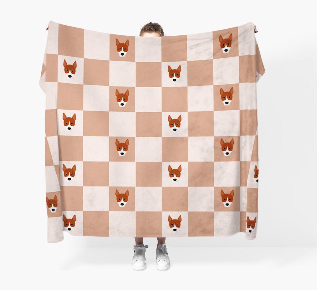 'Checkerboard' - Personalized {breedFullName} Blanket