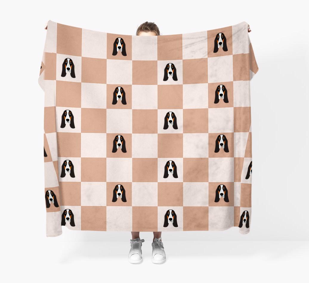 'Checkerboard' - Personalized {breedFullName} Blanket