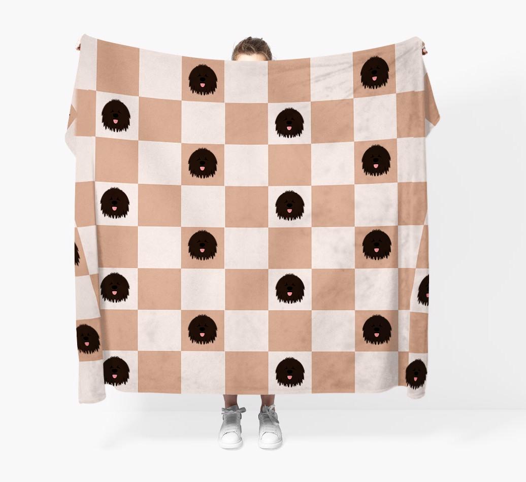 'Checkerboard' - Personalized {breedFullName} Blanket