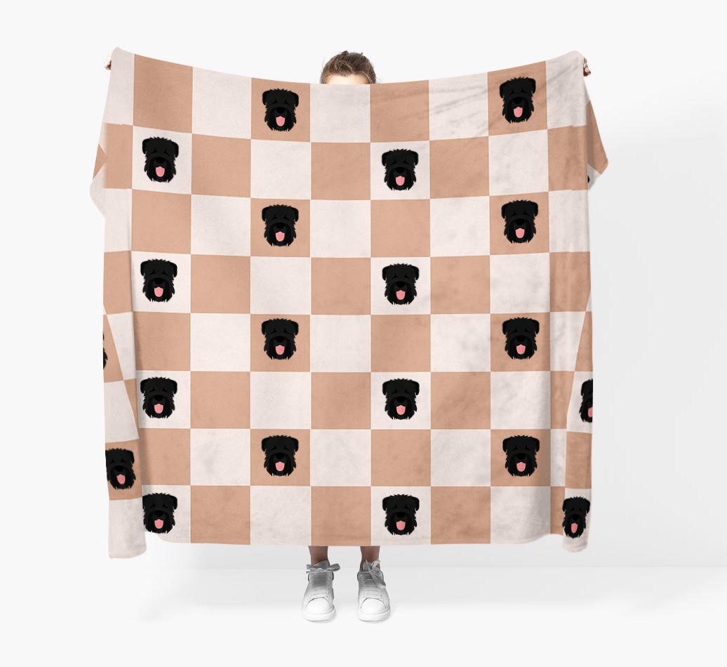 'Checkerboard' - Personalized {breedFullName} Blanket