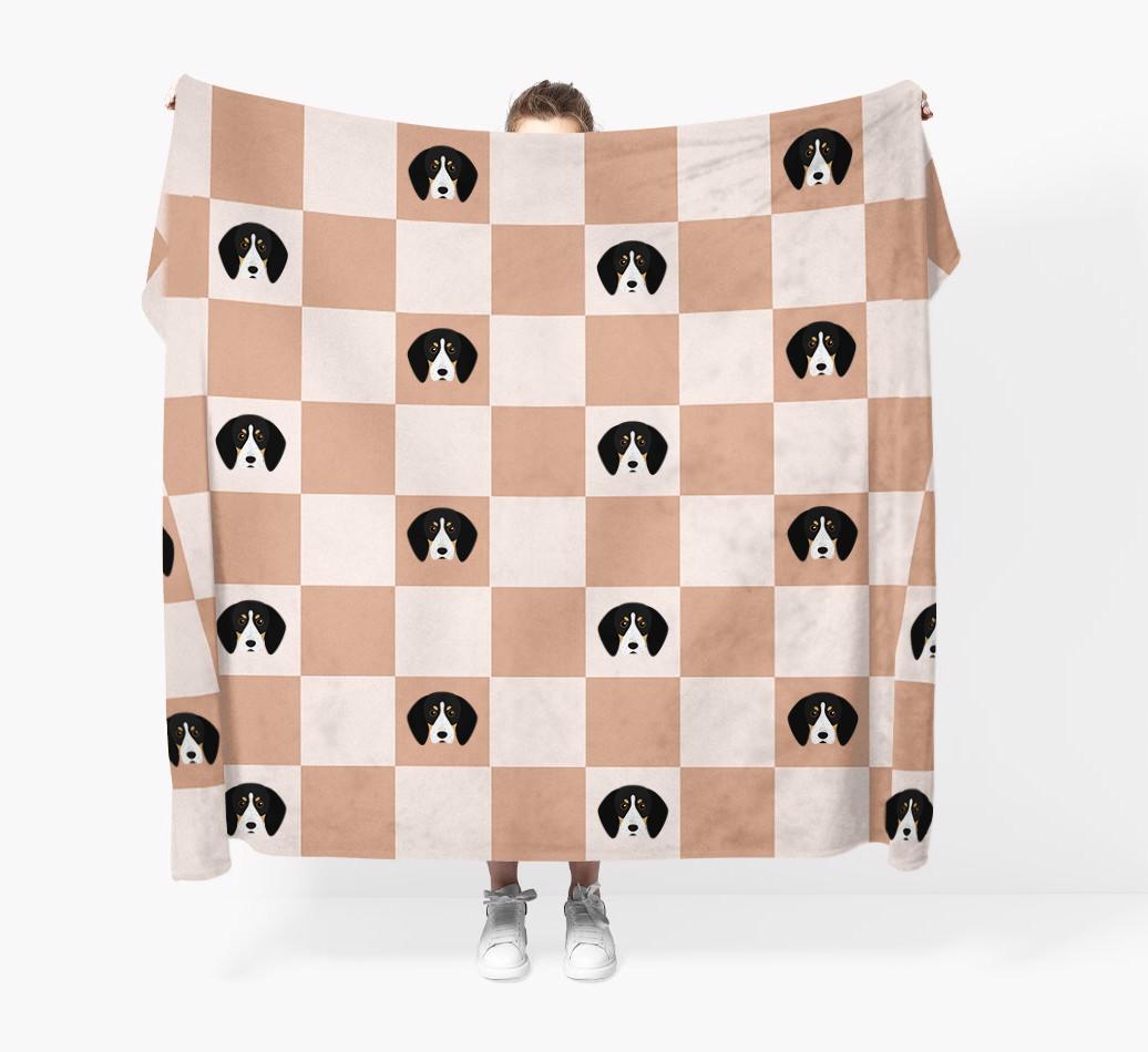 'Checkerboard' - Personalized {breedFullName} Blanket