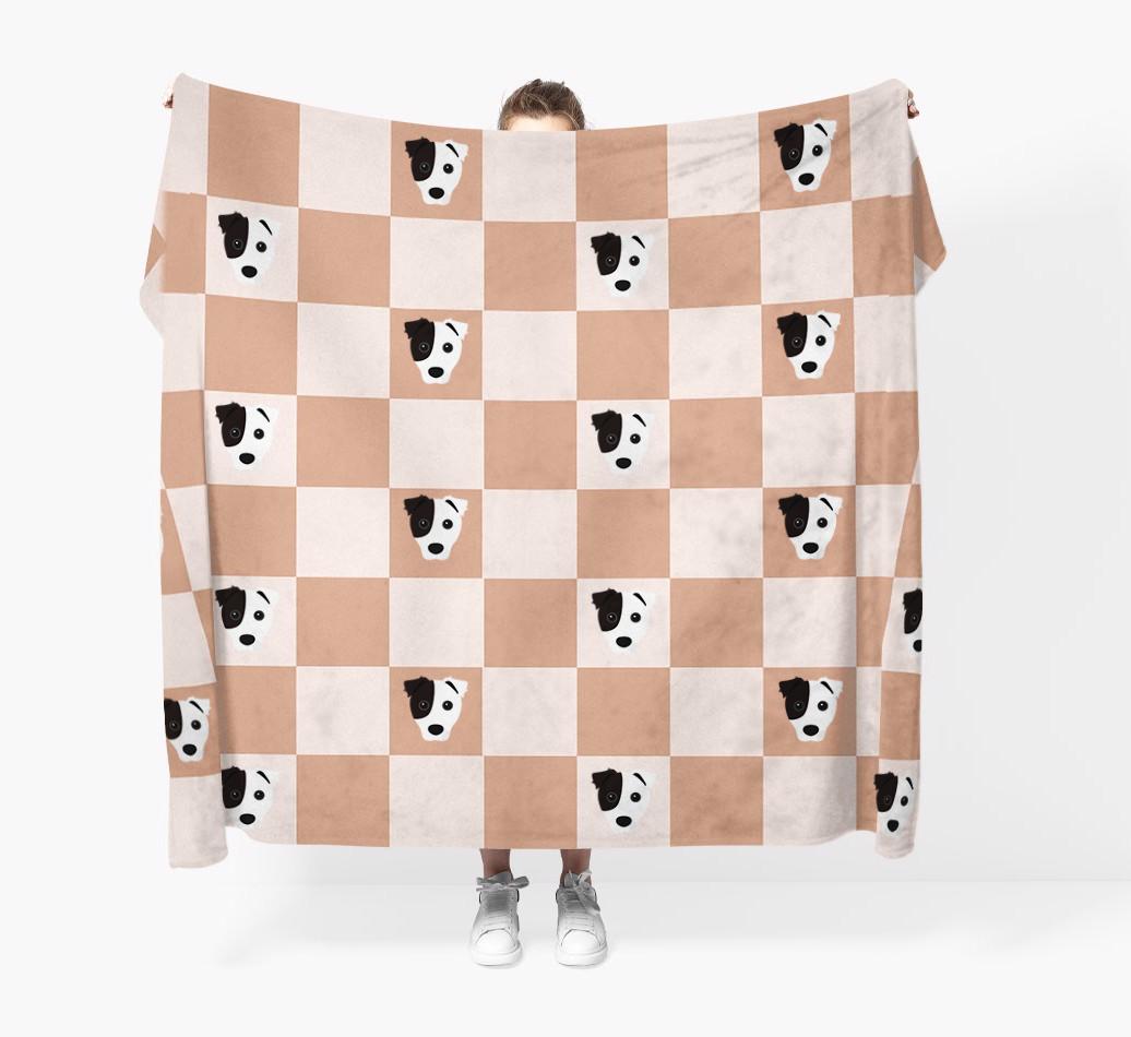 'Checkerboard' - Personalized {breedFullName} Blanket