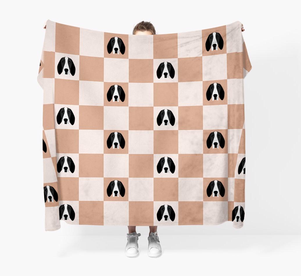 'Checkerboard' - Personalized {breedFullName} Blanket
