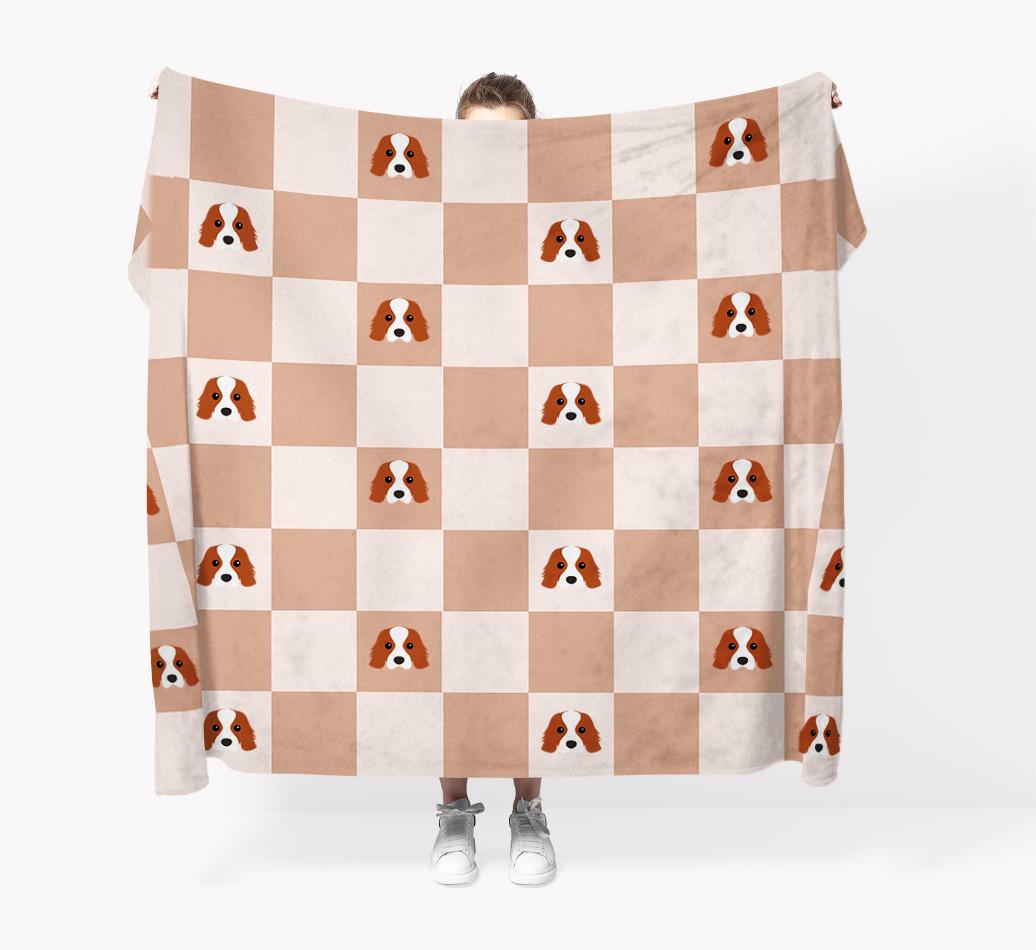 'Checkerboard' - Personalized {breedFullName} Blanket