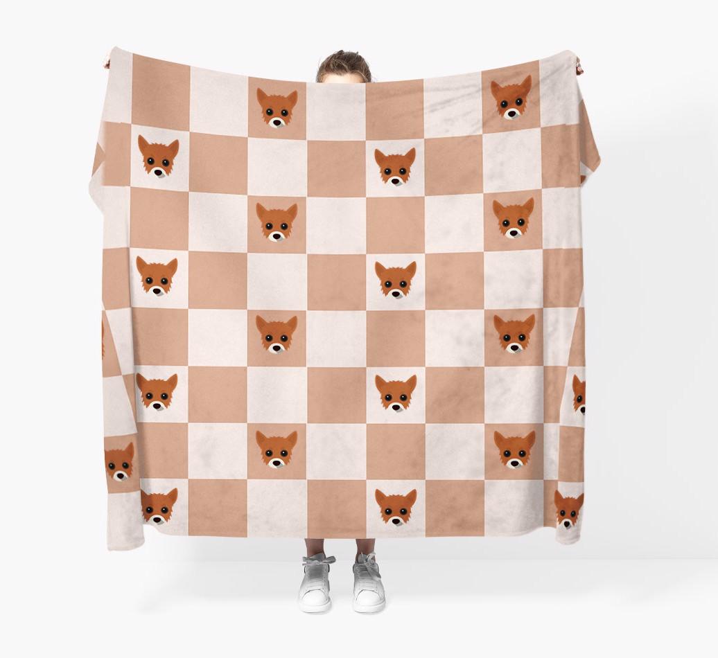 'Checkerboard' - Personalized {breedFullName} Blanket