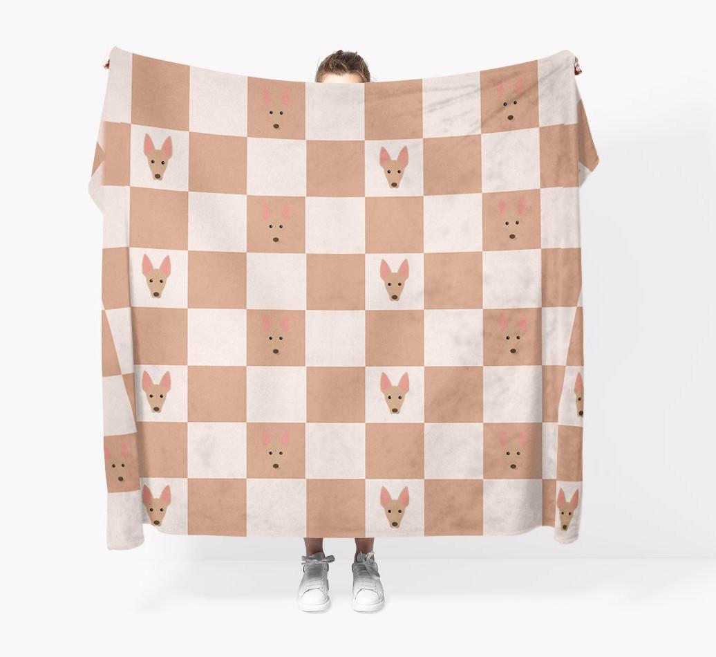 'Checkerboard' - Personalized {breedFullName} Blanket
