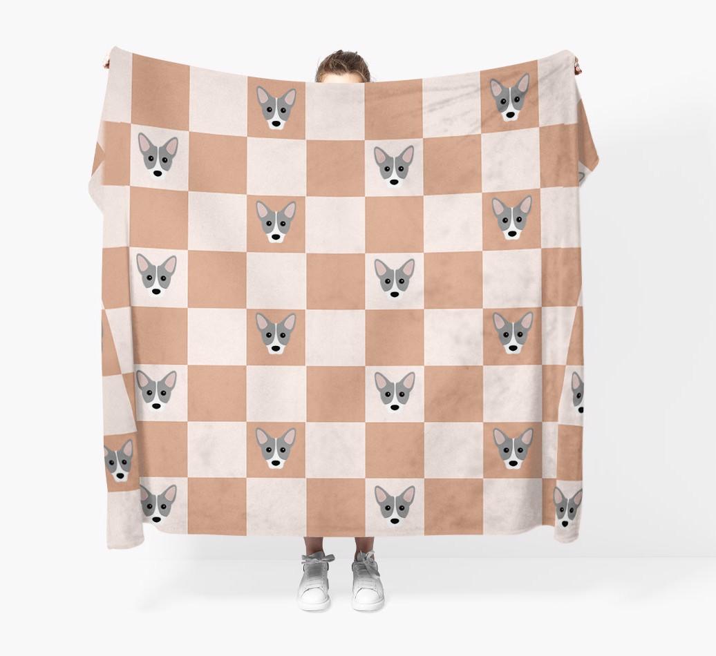 'Checkerboard' - Personalized {breedFullName} Blanket