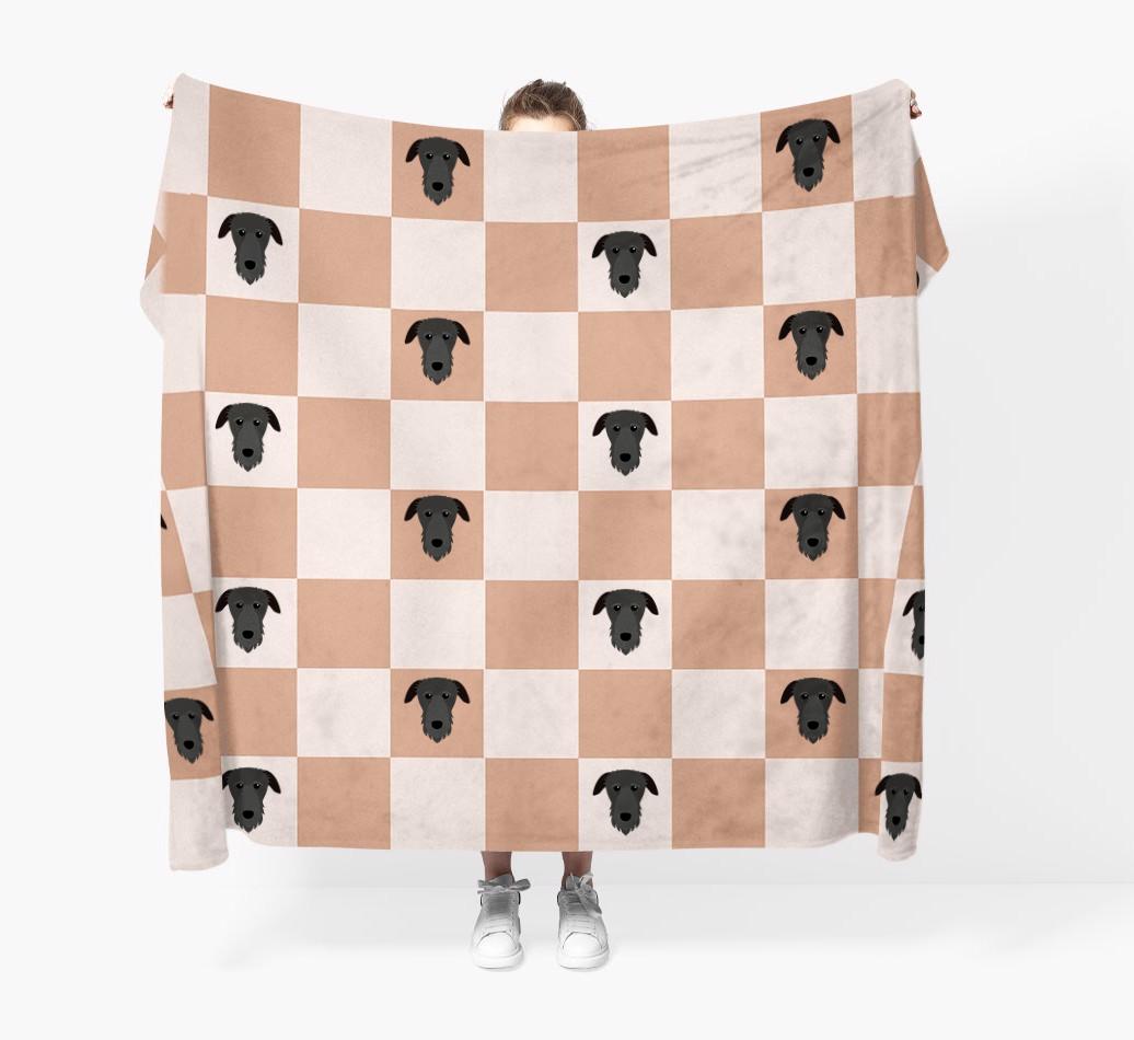 'Checkerboard' - Personalized {breedFullName} Blanket