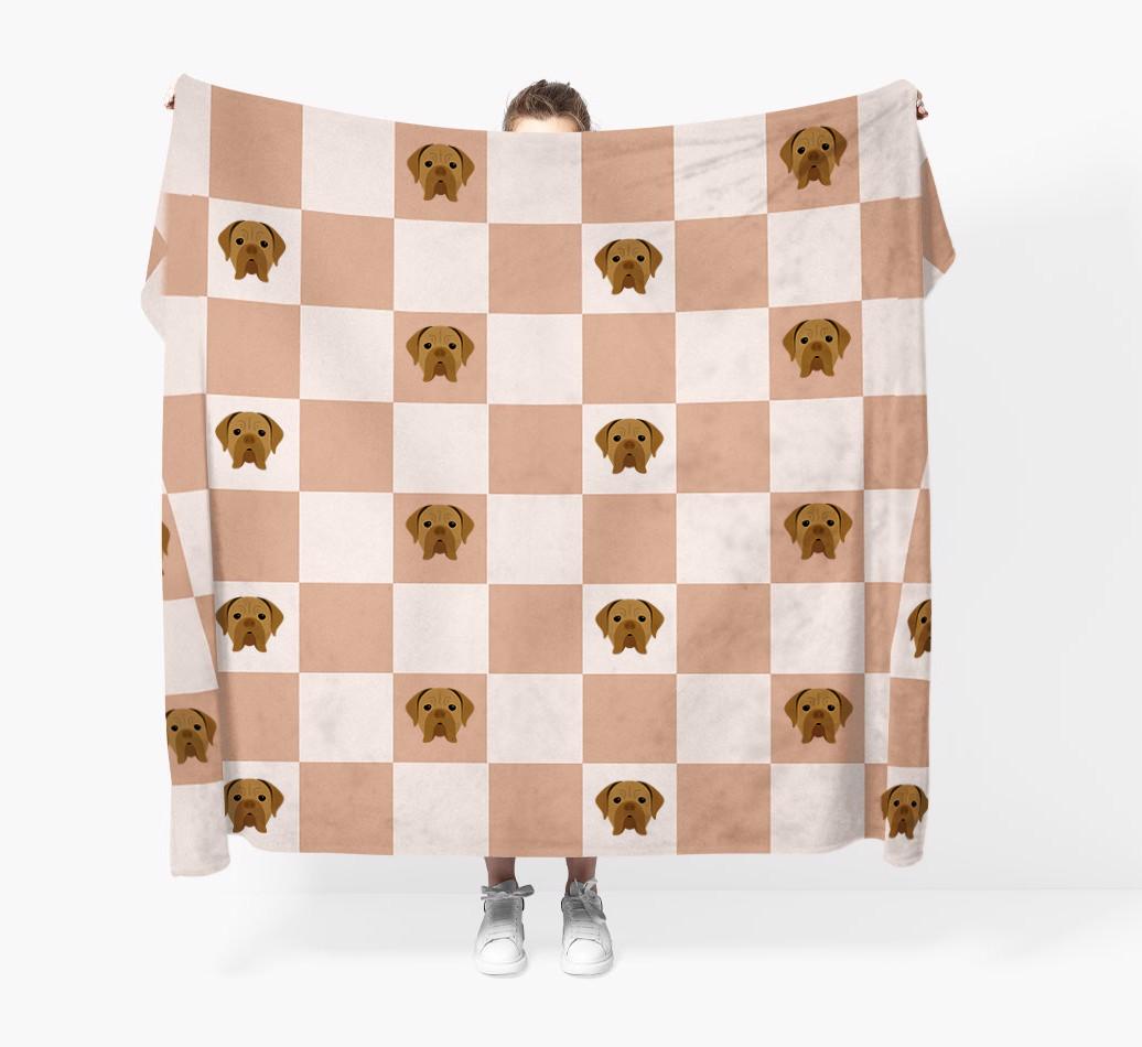 'Checkerboard' - Personalized {breedFullName} Blanket