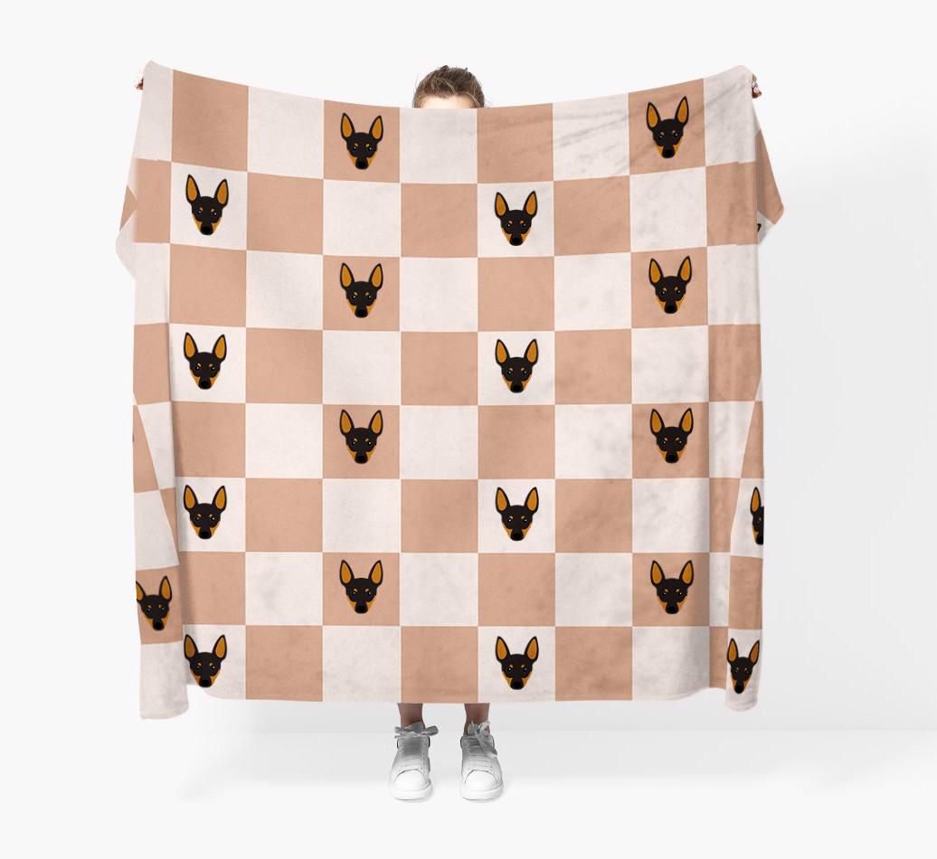 'Checkerboard' - Personalized {breedFullName} Blanket