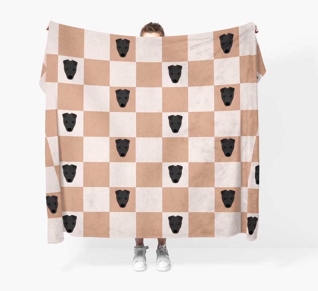 'Checkerboard' - Personalized {breedFullName} Blanket