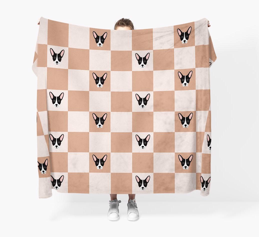 'Checkerboard' - Personalized {breedFullName} Blanket