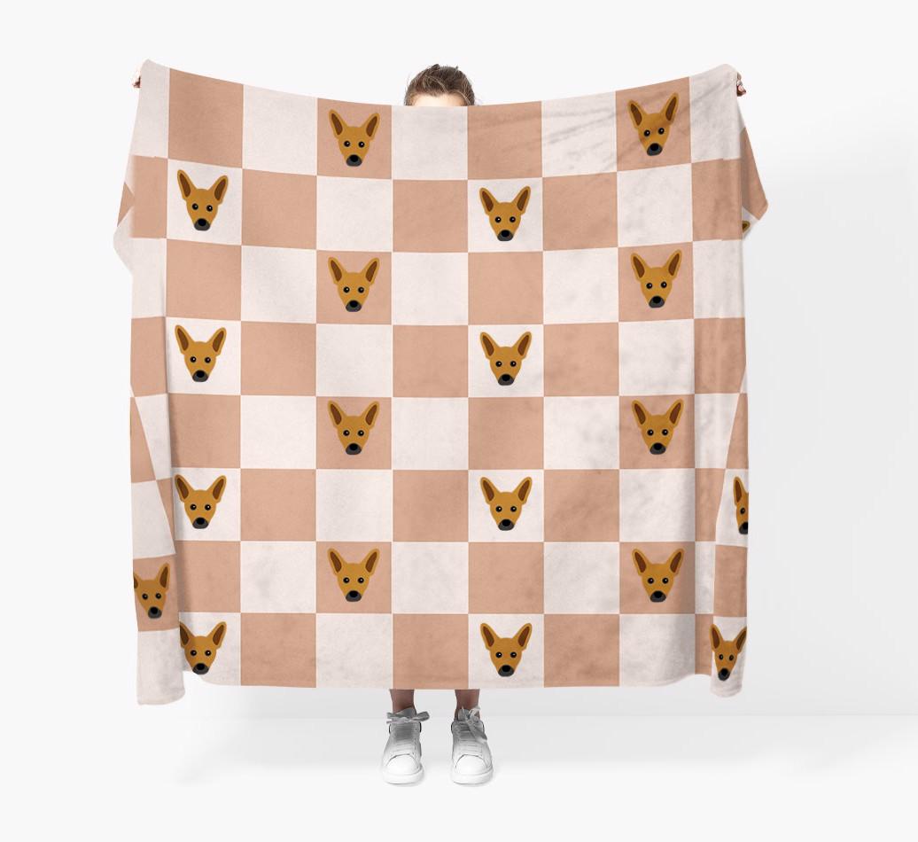 'Checkerboard' - Personalized {breedFullName} Blanket