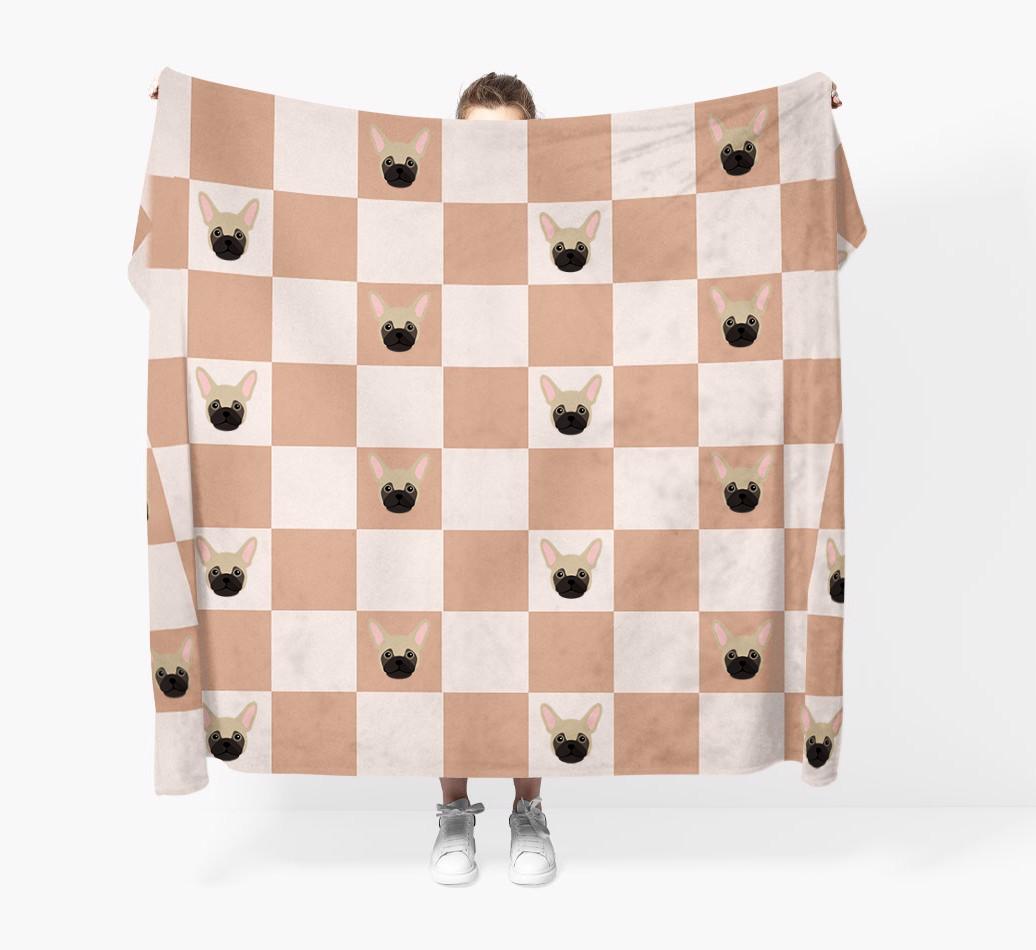 'Checkerboard' - Personalized {breedFullName} Blanket