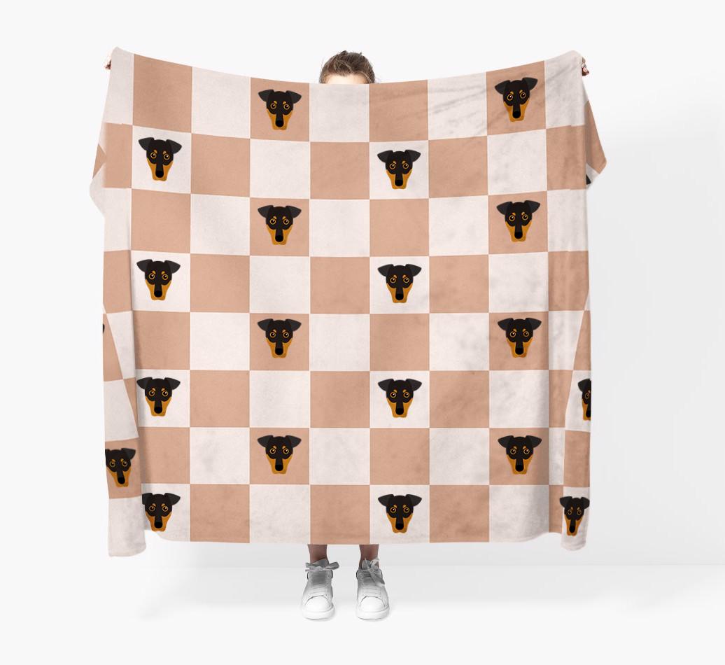'Checkerboard' - Personalized {breedFullName} Blanket