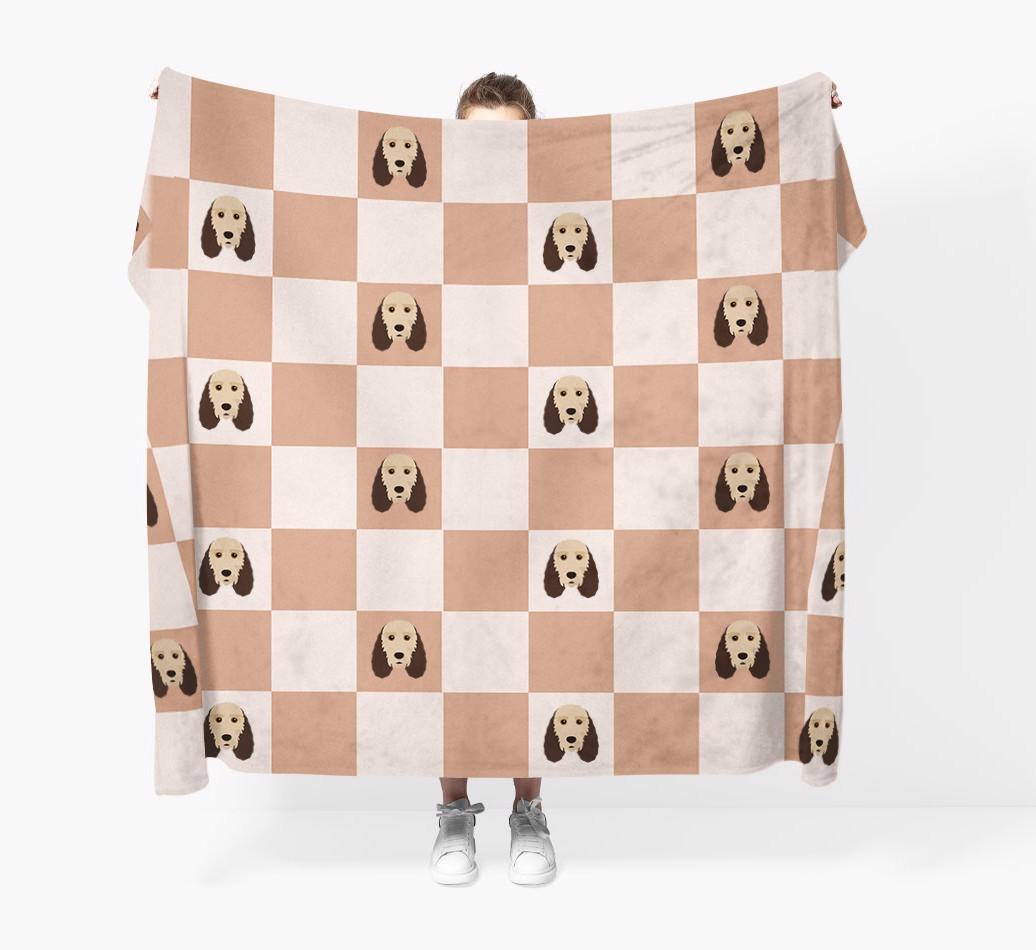 'Checkerboard' - Personalized {breedFullName} Blanket