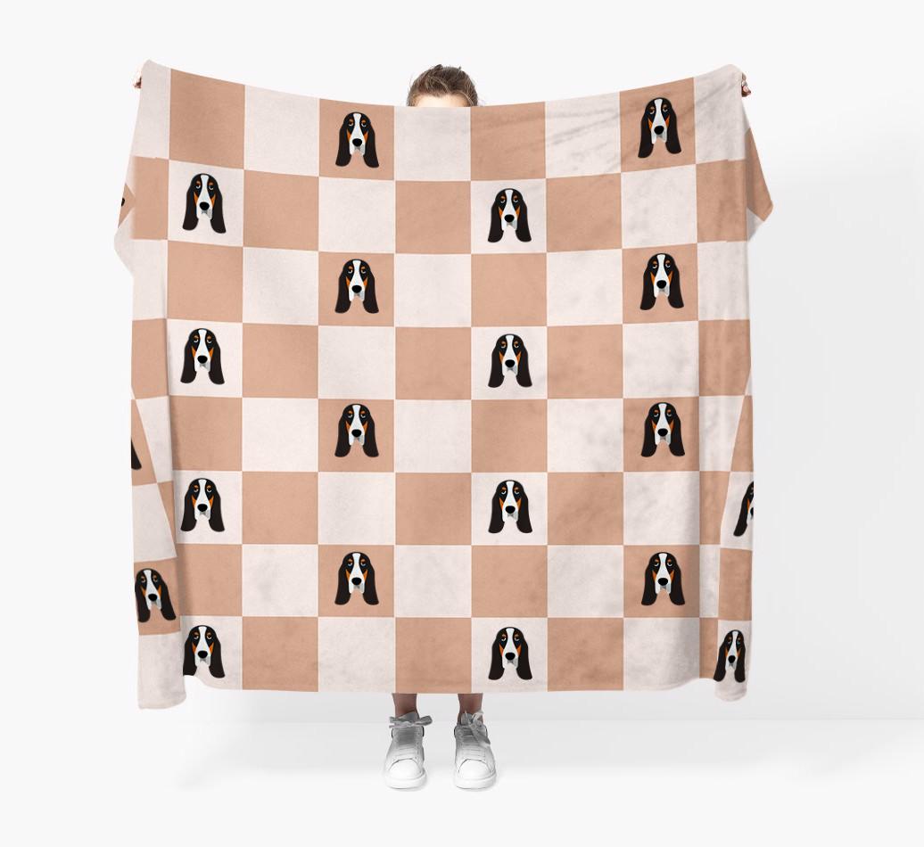 'Checkerboard' - Personalized {breedFullName} Blanket