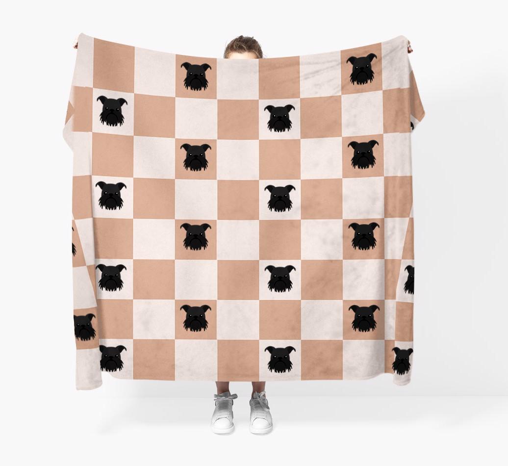 'Checkerboard' - Personalized {breedFullName} Blanket