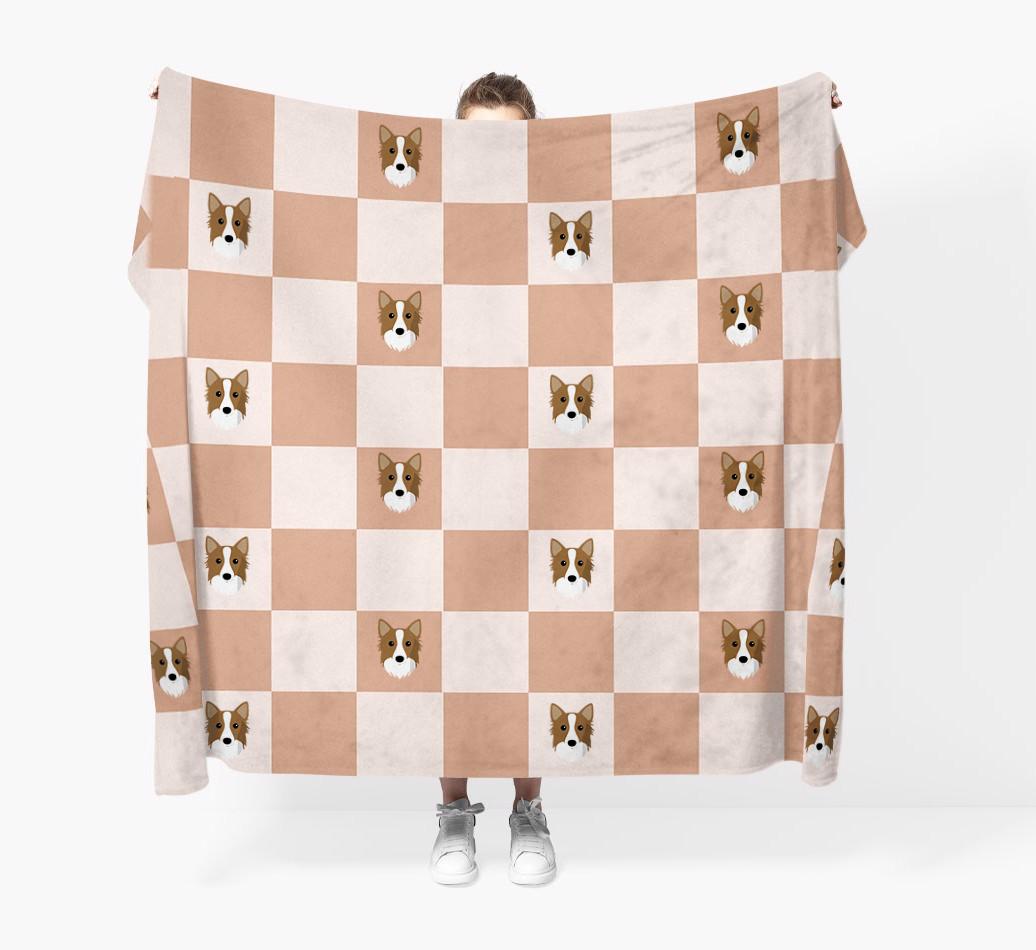 'Checkerboard' - Personalized {breedFullName} Blanket