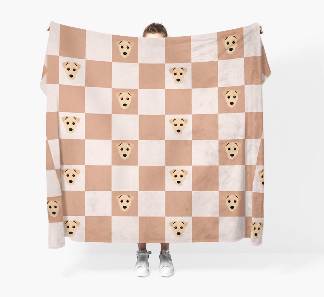 'Checkerboard' - Personalized {breedFullName} Blanket