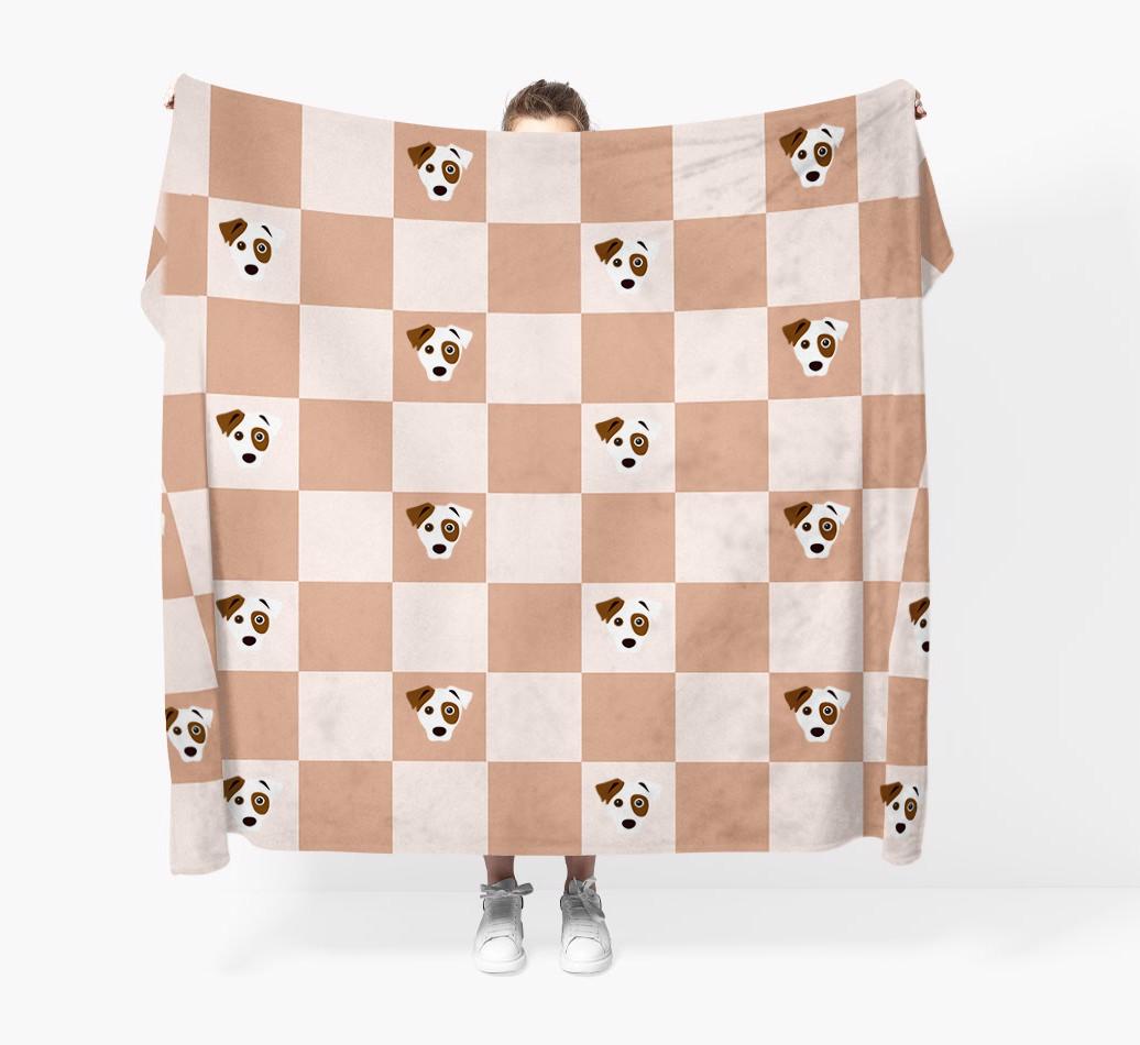 'Checkerboard' - Personalized {breedFullName} Blanket