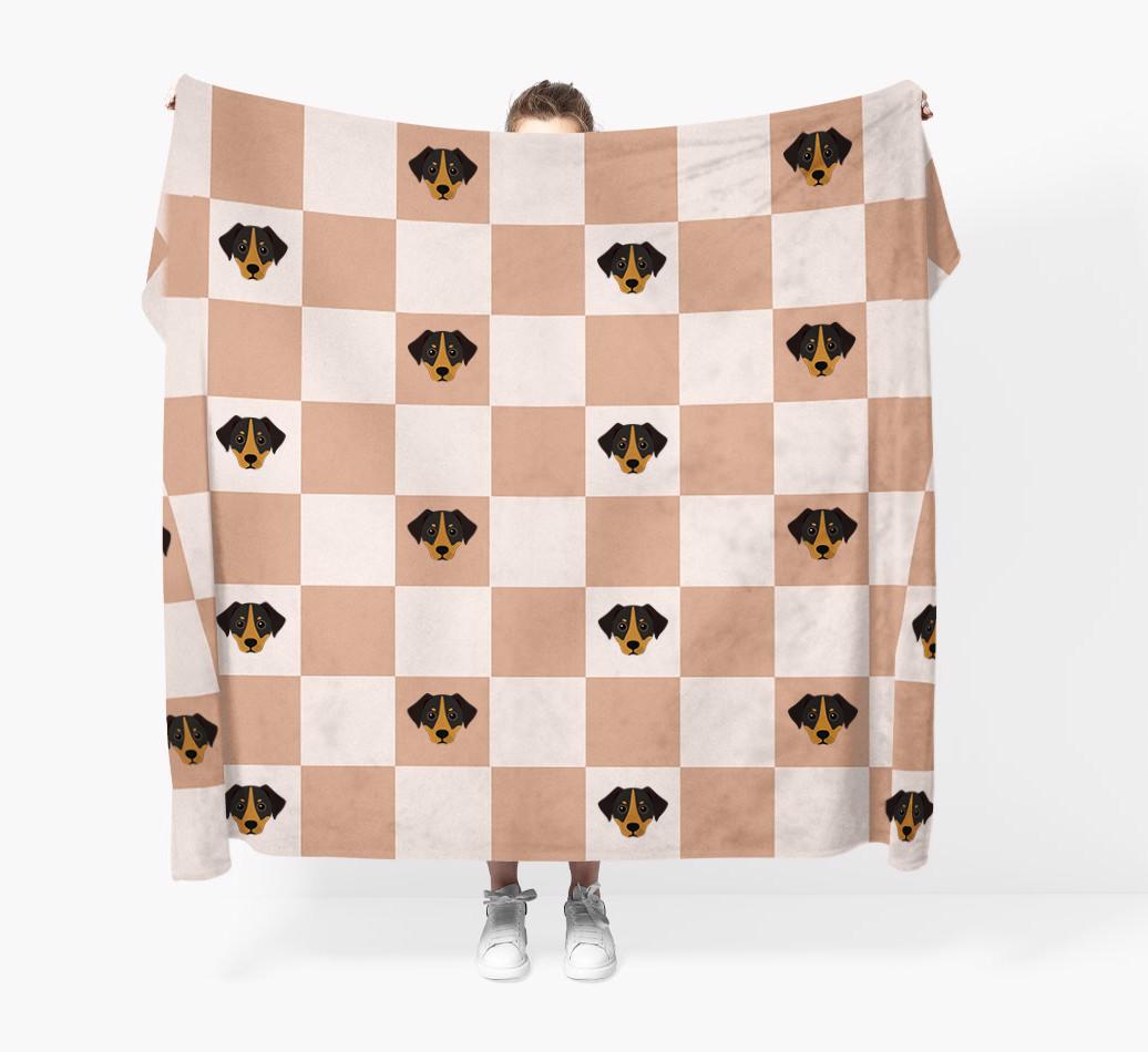 'Checkerboard' - Personalized {breedFullName} Blanket
