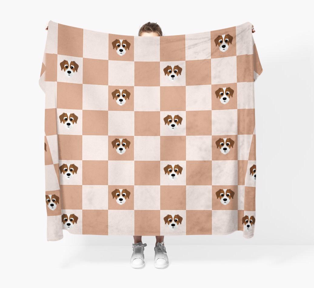 'Checkerboard' - Personalized {breedFullName} Blanket