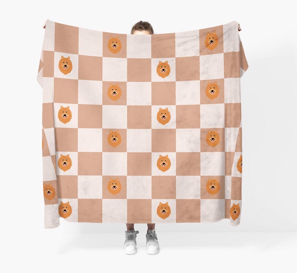'Checkerboard' - Personalized {breedFullName} Blanket