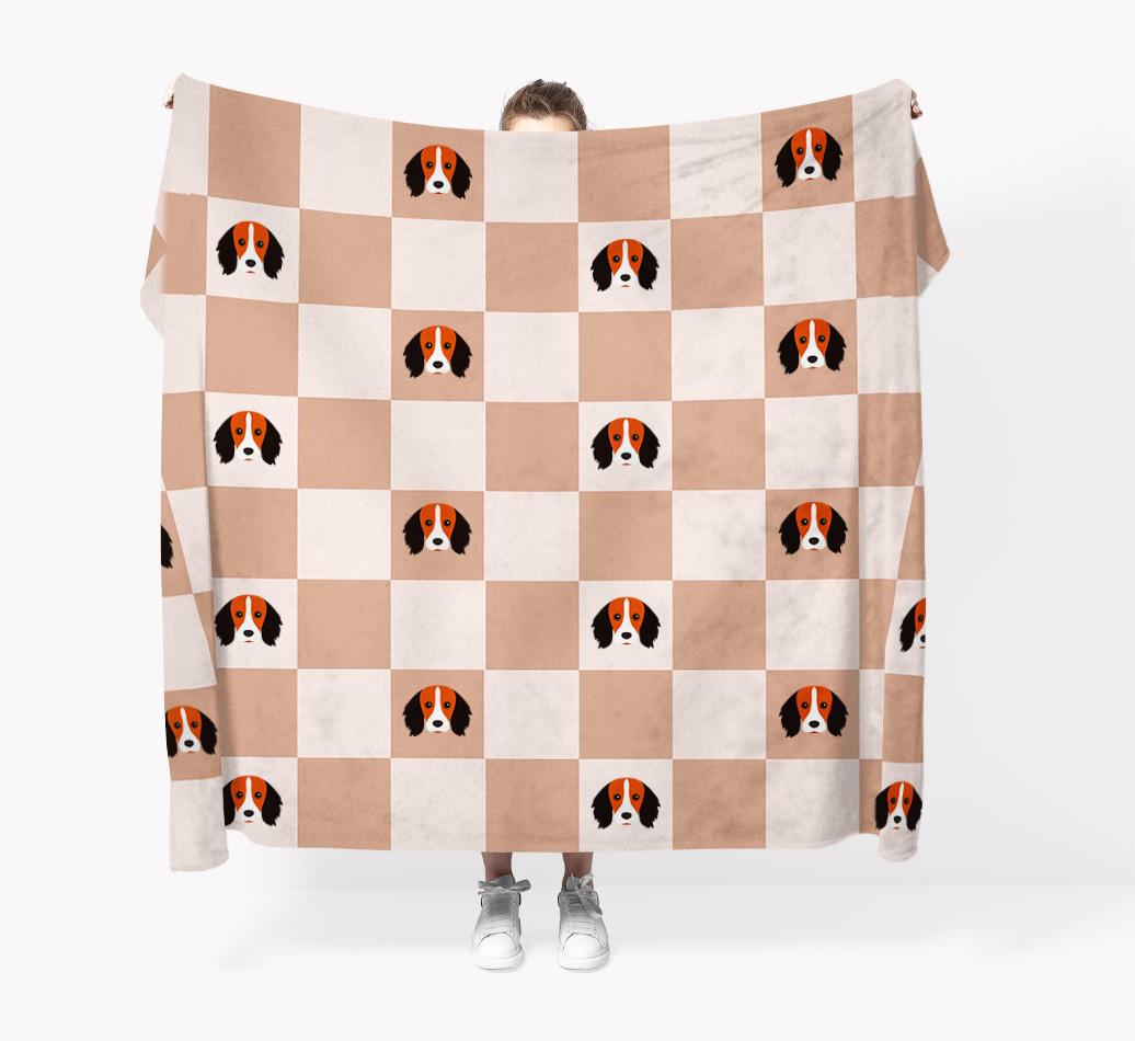 'Checkerboard' - Personalized {breedFullName} Blanket