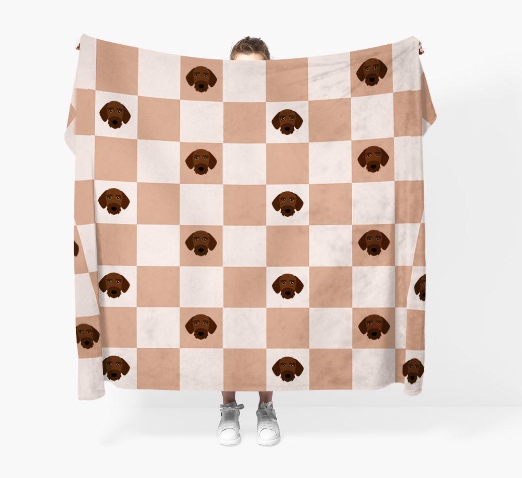 'Checkerboard' - Personalized {breedFullName} Blanket