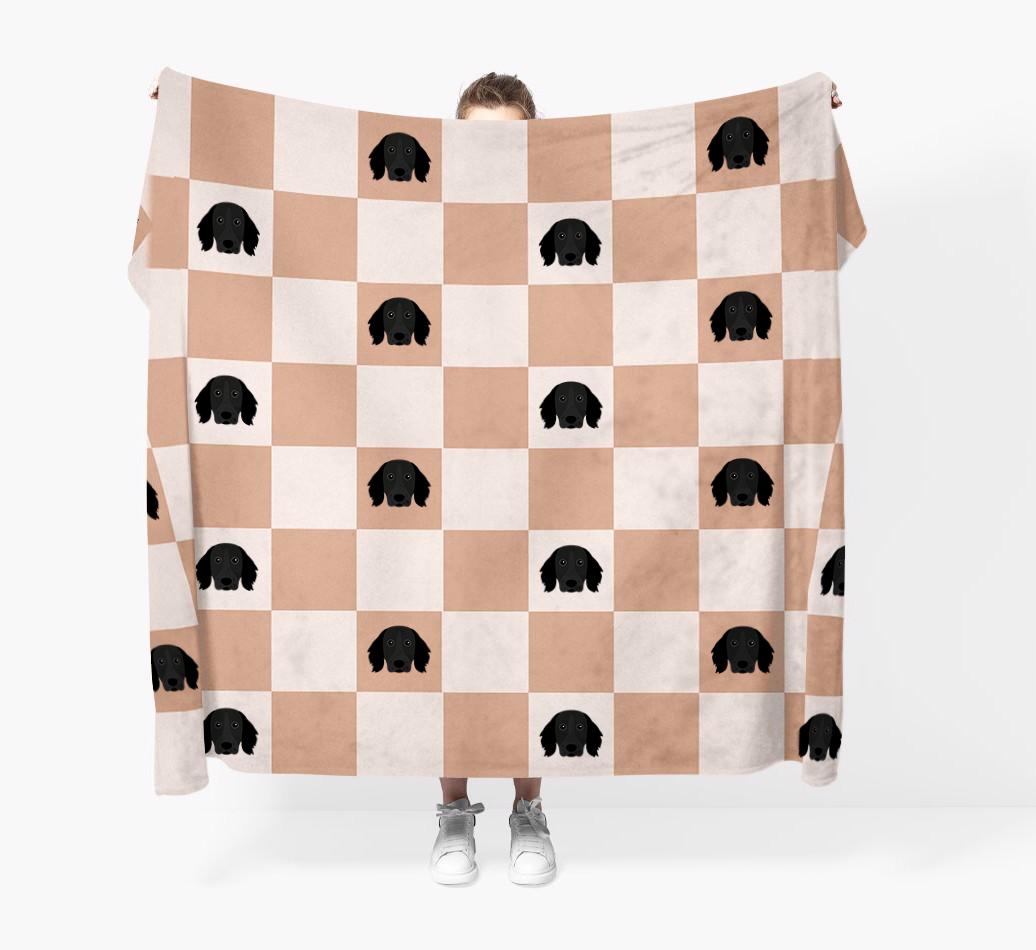 'Checkerboard' - Personalized {breedFullName} Blanket