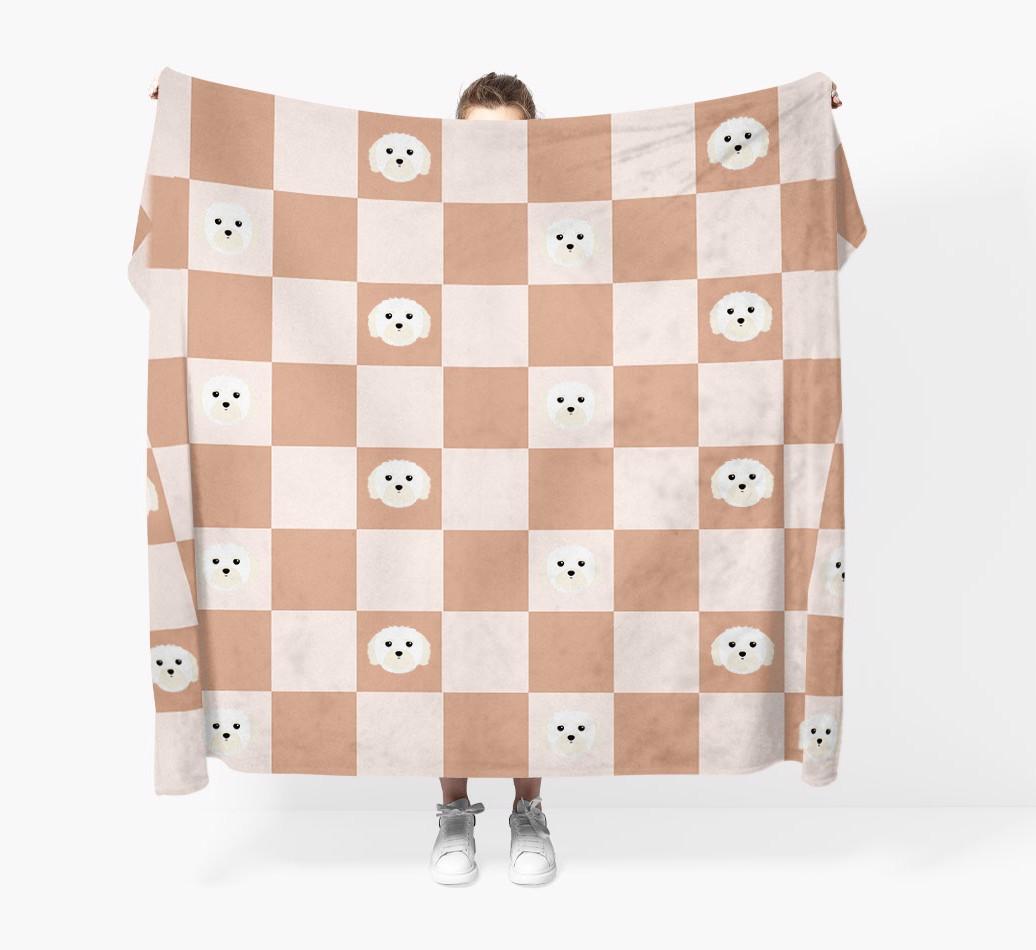 'Checkerboard' - Personalized {breedFullName} Blanket