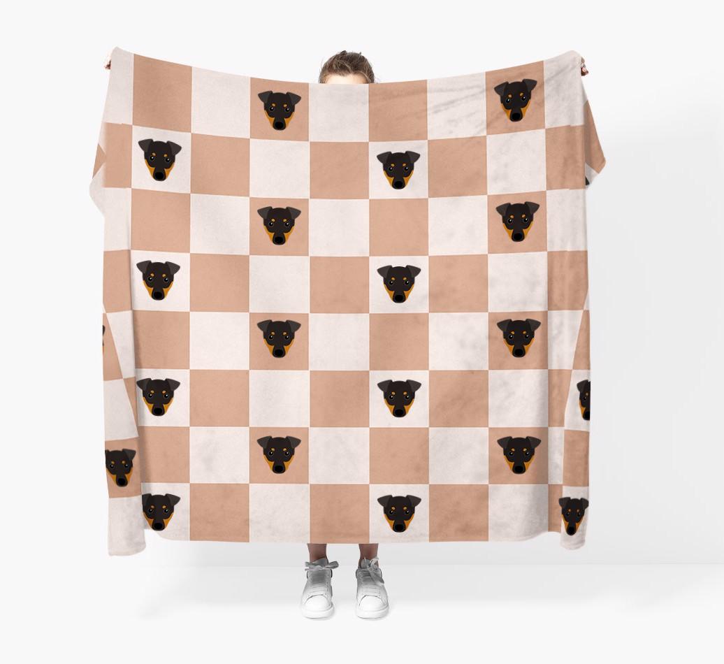 'Checkerboard' - Personalized {breedFullName} Blanket