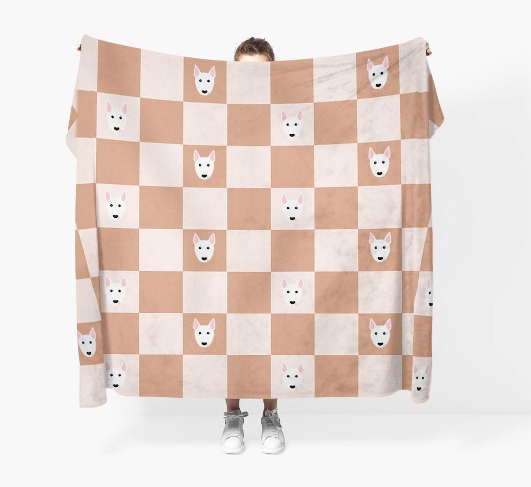 'Checkerboard' - Personalized {breedFullName} Blanket