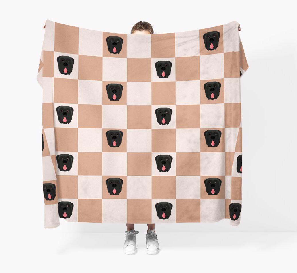 'Checkerboard' - Personalized {breedFullName} Blanket