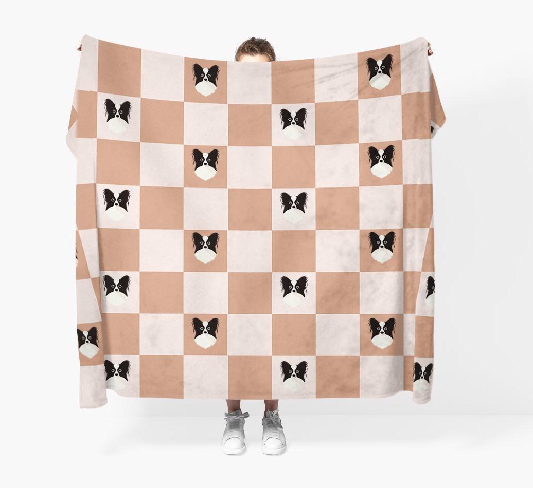 'Checkerboard' - Personalized {breedFullName} Blanket