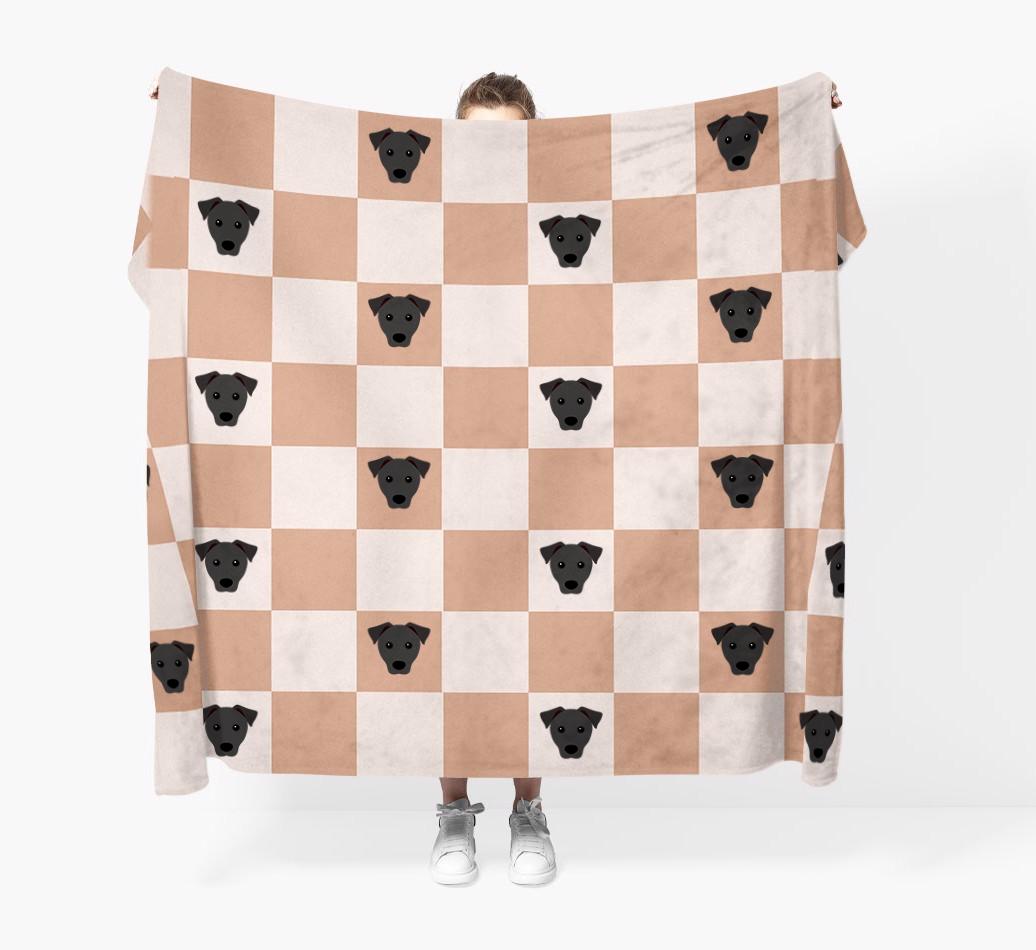 'Checkerboard' - Personalised {breedFullName} Blanket