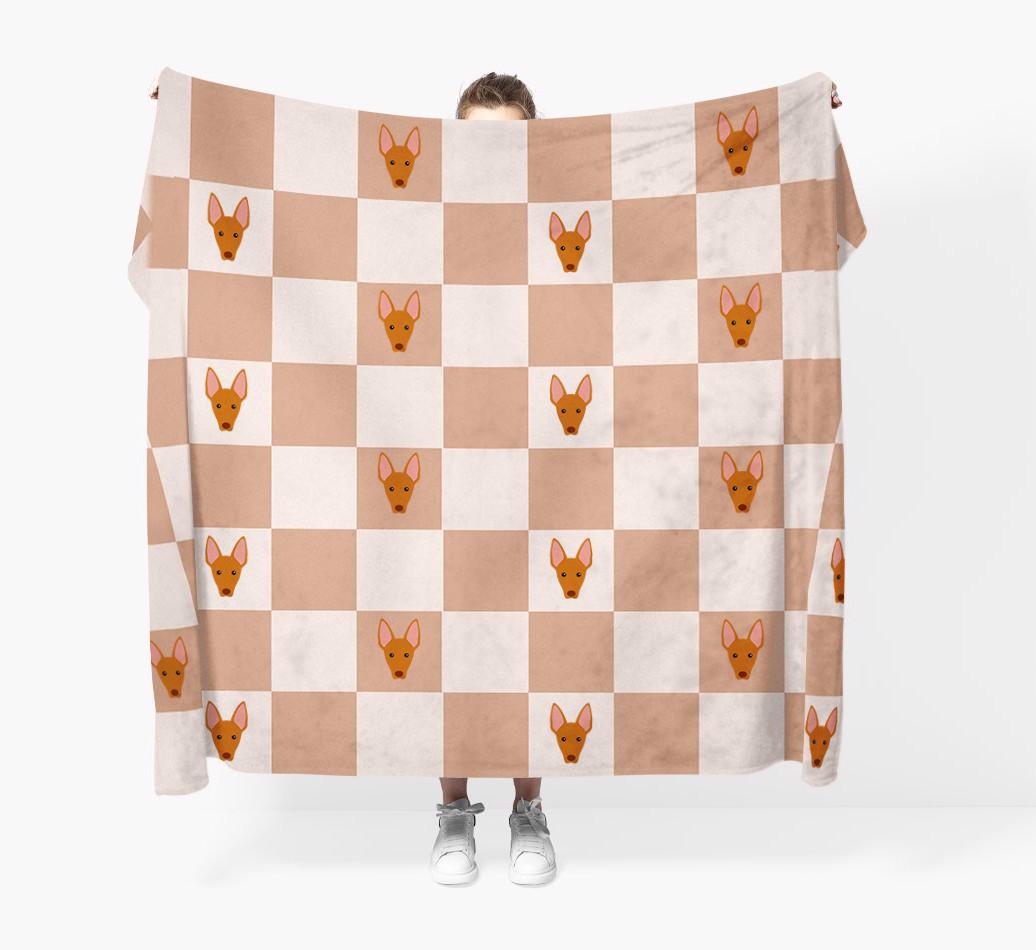 'Checkerboard' - Personalised {breedFullName} Blanket
