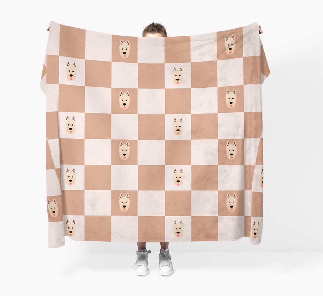 'Checkerboard' - Personalized {breedFullName} Blanket