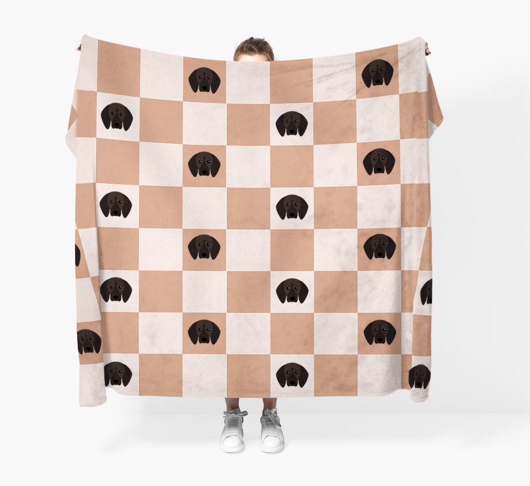 'Checkerboard' - Personalized {breedFullName} Blanket