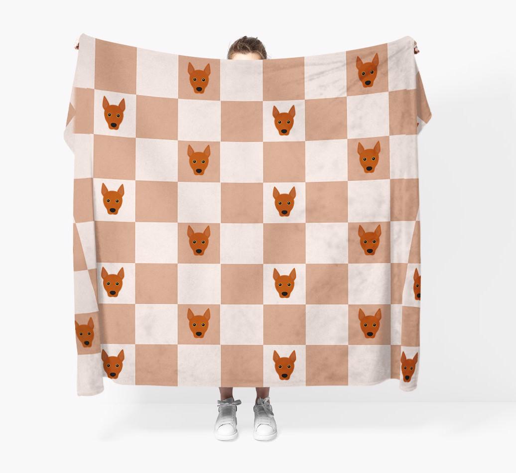 'Checkerboard' - Personalized {breedFullName} Blanket